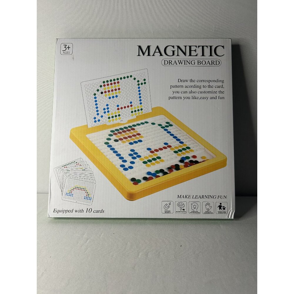Magnetic Drawing Board For Kids Ages 3+ With 10 Cards